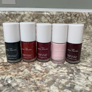 Olive & June five polishes and poppy